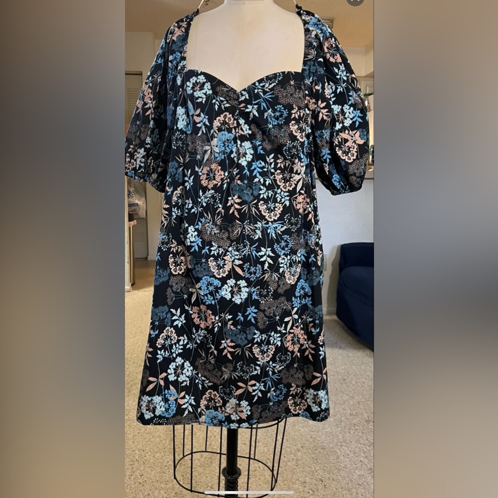 Ana New Approach Blue Floral Blouse Women’s Size XXL